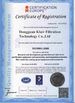 La Cina Dongguan Klair Filtration Technology Co., Limited Certificazioni